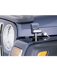 OMIX 11302.03 Chrome Locking Hood Latch Set for 97-06 Jeep Wrangler TJ