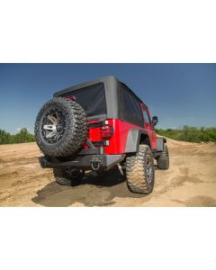 Rugged Ridge 11546.42 Xtreme Heavy Duty Tire Carrier Mount in Textured Black for 76-06 Jeep Wrangler YJ, TJ, TJ Unlimited & CJ