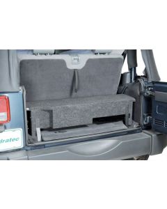 Quadratec JKFS-BOXL3 Custom Rear Subwoofer Enclosure with 10" Square Cutout for 07-10 Jeep Wrangler JK