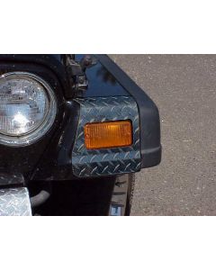 DIA PLATE FR FENDER TIP COVERS TJ-BLACK