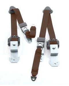 3 POINT BELTS 84-96 4 DR XJ DARK BROWN