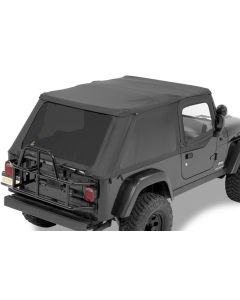 Bestop  Trektop NX Soft Top with Upper Doors in Black Diamond for 04-06 Jeep Wrangler Unlimited