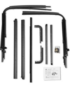 Bestop  Complete Soft Top and Hardware with Upper Door Sliders and Tinted Windows for 87-95 Jeep Wrangler YJ