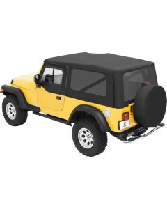 Bestop  Supertop NX Soft Top with Upper Door Sliders and Tinted Windows In Black Diamond for 04-06 Jeep Wrangler Unlimited TJ