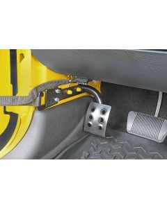 Mountain Off-Road DP0709DS MORE Drivers Side Dead Pedal for 07-18 Jeep Wrangler JK with Automatic Transmission