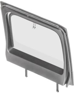 Mopar 1HG24ZJ8AB Passenger Side Rear Clear Upper Half Door in Khaki Diamond for 07-10 Jeep Wrangler JK Unlimited 4 Door