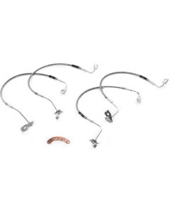 Crown Automotive RT31029 Braided Stainless Steel Brake Lines for 07-10 Jeep Wrangler JK with up to 6" Lift