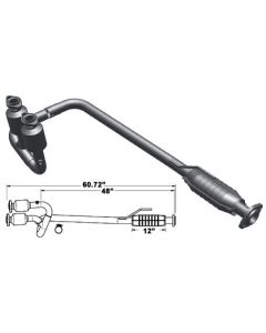 Magnaflow 49690 OE Grade Catalytic Converters for 04-06 Jeep Wrangler TJ & Unlimited with 4.0L