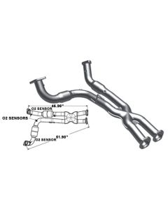 Magnaflow 49046 49 State Direct-Fit Front Y Pipe for 06-09 Jeep Grand Cherokee SRT8