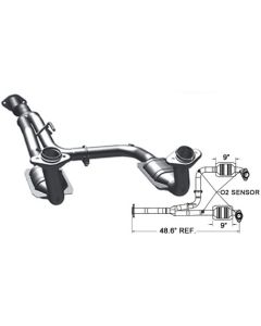 Magnaflow 49186 OE Grade Front Y-Pipe for 05-07 Jeep Liberty KJ 2WD with 3.7L