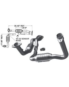 Magnaflow 49444 OE Grade Front Y Pipe for 07-08 Jeep Grand Cherokee WK 3.7L