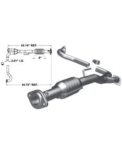 Magnaflow 93236 49 State Direct Fit Rear Catalytic Converter for 02-03 Jeep Liberty KJ with 3.7L