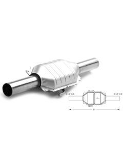 Magnaflow 93470 49 State Direct Fit Catalytic Converter for 79-91 Jeep CJ-5, CJ-7, Cherokee SJ, Wagoneer, Grand Wagoneer & J Series Truck 5.0/5.9L