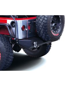 Warrior Products 593 Rear Rock Crawler Bumper with D-Ring Mounts for 07-18 Jeep Wrangler JK