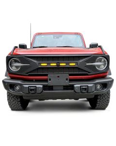 American Modified  Tomahawk Grille in Matte Black for 21-26 Ford Bronco
