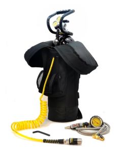 15LB CO2 TANK RV GOLD PKG 180PSI BLK