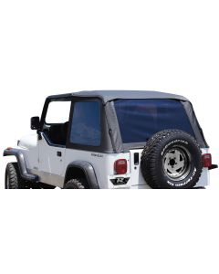 Rampage Products 109435 Trail Top Soft Top  with Tinted Windows in Black Diamond for 92-95 Jeep Wrangler YJ