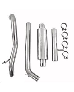 MBRP  "Off Road" Cat Back Exhaust System for 12-18 Jeep Wrangler JK  with 3.6L V6 Engine