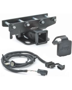 Quadratec 12015 1020 Premium 2" Hitch with Wiring Kit & Quadratec Logo Plug for 07-18 Jeep Wrangler JK