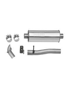 DynoMax 39516 Evolution Competition Cat-Back in Stainless Steel for 07-11 Jeep Wrangler Unlimited JK 4 Door with 3.8L