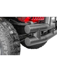 Quadratec  QR3 Dual-Tube Rear Bumper with Hitch for 55-86 Jeep CJ5 & CJ7