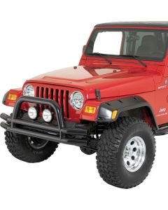 Quadratec  QR3 Dual-Tube Front Bumper with Hoop for 76-06 Jeep CJ, YJ, TJ & Unlimited