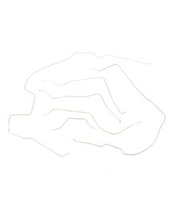 OMIX 16737.45 Steel Brake Line Set for 81-86 Jeep CJ-7 with Power Disc Brakes