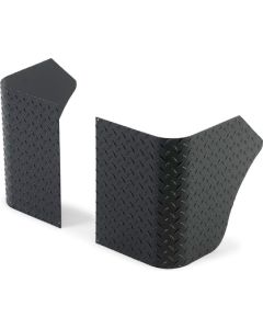 DIA PLATE CORNERS CJ7 BLACK (NO HOLES)