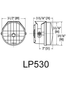 PIAA  LP530 Series SAE  3.5" LED Lamp Kit 