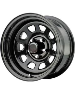 Pro Comp  D Window Series 51 1-Piece Gloss Black Steel for Jeep Vehicles with 5x4.5 Bolt Patterns