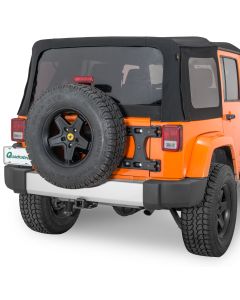 Teraflex 4838100 Alpha HD Hinged Spare Tire Carrier for 07-18 Jeep Wrangler JK