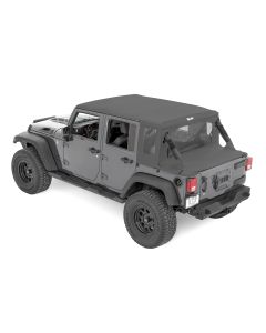 Halftop Soft Top - '07-18 Wrangler JK 4-Door (Black Diamond)