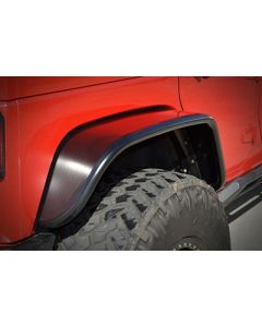 Poison Spyder 17-05-020 Rear Steel Crusher Wide Flares in Bare Steel for 07-18 Jeep Wrangler JK