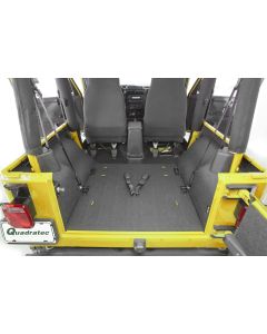 Bedrug BTTJ97R BedTred Premium Molded Rear Floor Covering without Cutouts for 97-06 Jeep Wrangler TJ