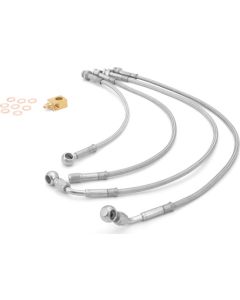 RR SS BRAIDED BRAKE HOSE 87-95 YJ