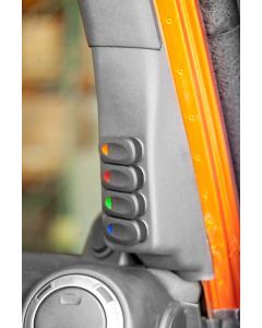 Rugged Ridge 17235.97 Passenger Side A-Pillar Switch Pod Kit for 11-18 Jeep Wrangler JK
