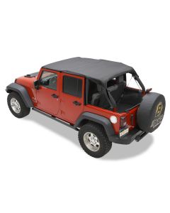 Bestop  Cable-Style Safari Bikini Top for 10-18 Jeep Wrangler Unlimited JK 4 Door