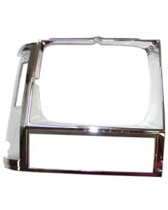 BEZEL-HEADLAMP-CHROME 84-90 XJ PASSENGR