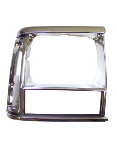BEZEL-HEADLAMP-CHR/BLK 91-96 XJ PASS