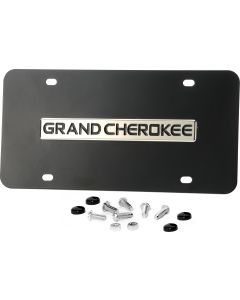 AUG 3D LOGO BLK PC GRAND CHEROKEE PLATE