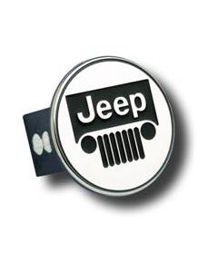 AUG JEEP GRILLE LOGO HITCH PLUG CHROME