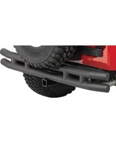 Quadratec  QR3 Dual-Tube Rear Bumper with Hitch for 55-86 Jeep CJ5 & CJ7