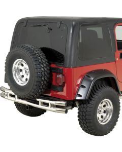 QR3 REAR BUMPER W/HITCH STAINLESS 87-06 YJ/TJ