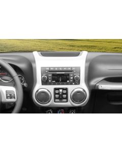 RUR CENTER RADIO TRIM SILVER 11-13 JK