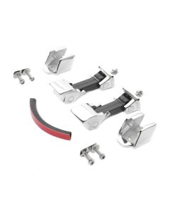 Crown Automotive RT34075 Hood Catch Kit in Stainless Steel for 07-18 Jeep Wrangler JK