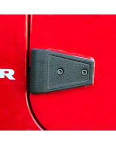 RUR DR HINGE COVER KIT TEXT BLK JK 4DR