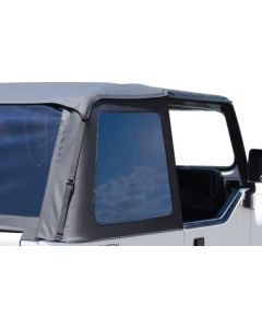 Rampage Products 1094351623 Frameless Trail Top Replacement Passenger Side Tinted Window in Black Diamond for 92-95 Jeep Wrangler YJ with Rampage Frameless Trail Top ONLY