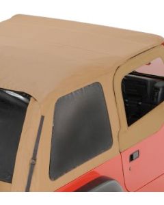 Rampage Products 1095171623 Frameless Trail Top Replacement Passenger Side Tinted Window in Spice for 97-06 Jeep Wrangler TJ with Rampage Frameless Trail Top ONLY
