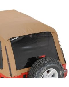 Rampage Products 1095171823 Frameless Trail Top Replacement Rear Tinted Window in Spice for 97-06 Jeep Wrangler TJ with Rampage Frameless Trail Top ONLY