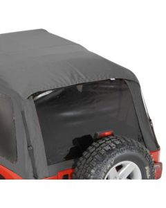 Rampage Products 1095351823 Frameless Trail Top Replacement Rear Tinted Window in Black Diamond for 97-06 Jeep Wrangler TJ with Rampage Frameless Trail Top ONLY